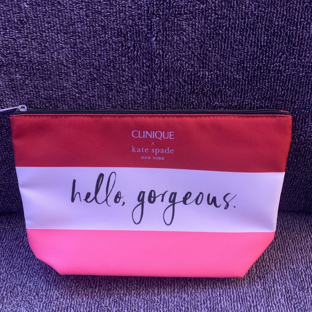 NWOT Clinique x Kate Spade cosmetic bag
